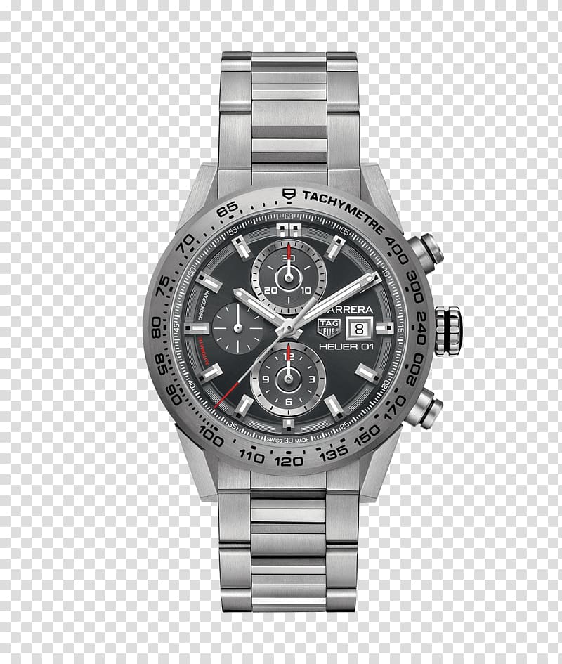 TAG Heuer Men\'s Carrera Chronograph Watch TAG Heuer Carrera Calibre 16, watch transparent background PNG clipart