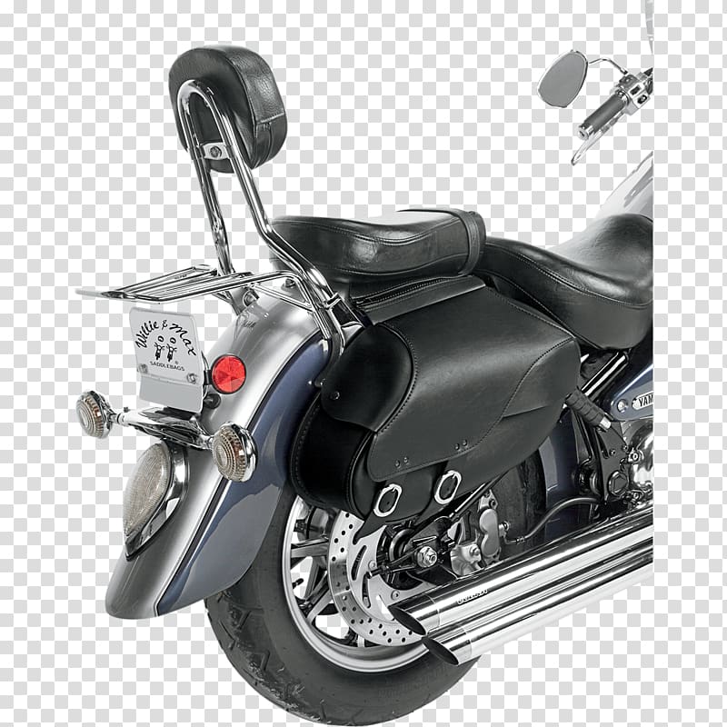 Saddlebag Motorcycle Honda American Classic Cruiser, motorcycle transparent background PNG clipart