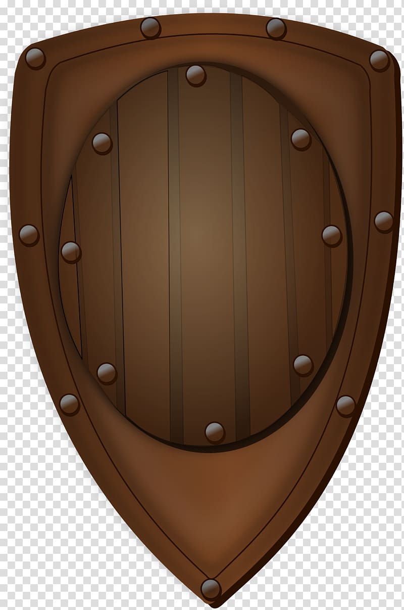 Shield Middle Ages Knight , wooded transparent background PNG clipart