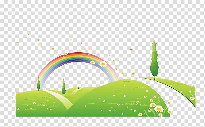 Rainbow Illustration, rainbow transparent background PNG clipart