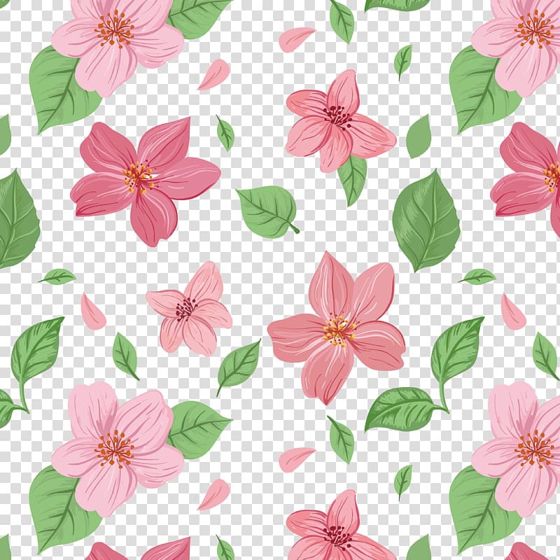 pink petaled flowers , Pink flowers Euclidean , Flower background transparent background PNG clipart