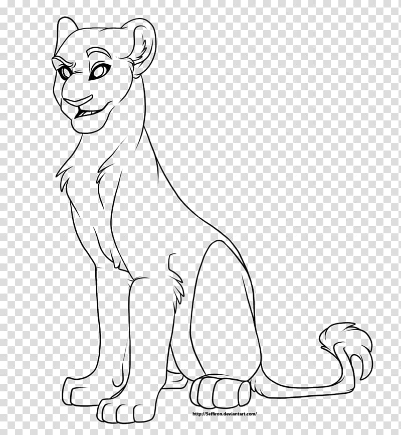 Lion Line art Cat Drawing Female, lion drawing transparent background PNG clipart