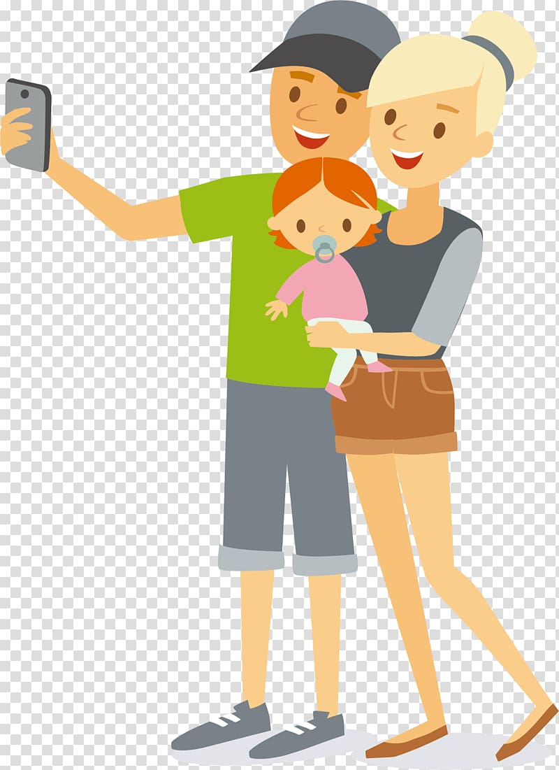 Family Icon, A family of three transparent background PNG clipart