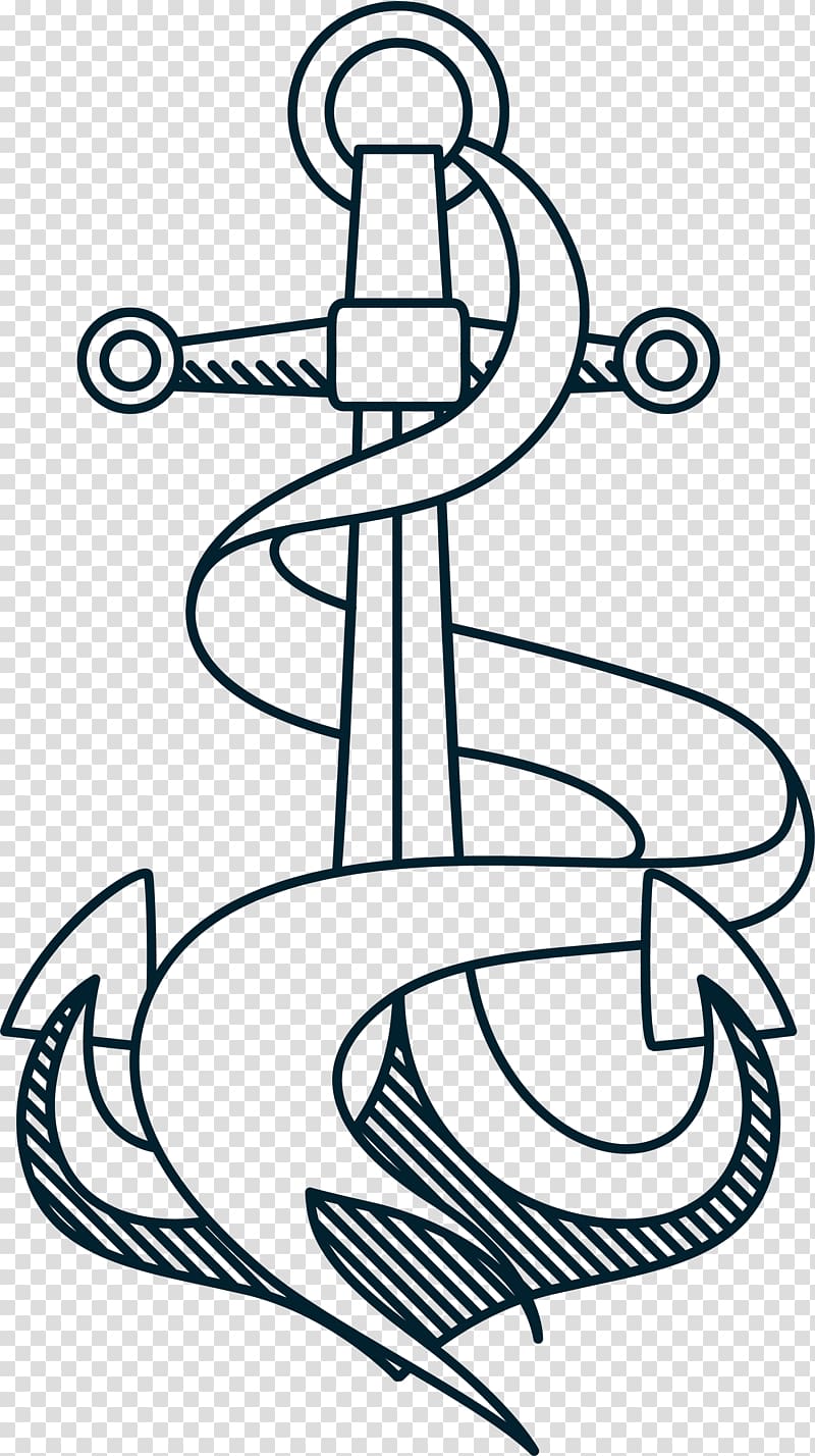 Anchor Rope , Hand painted white anchor rope transparent background PNG clipart