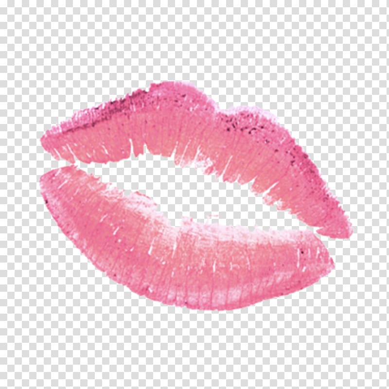 pink lipstick illustration, Lip balm Lipstick Red Lip liner, Free pink lips pull material transparent background PNG clipart