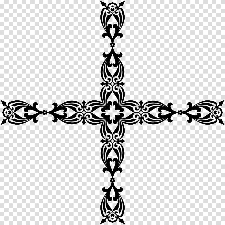 Cross Line art , christian cross transparent background PNG clipart