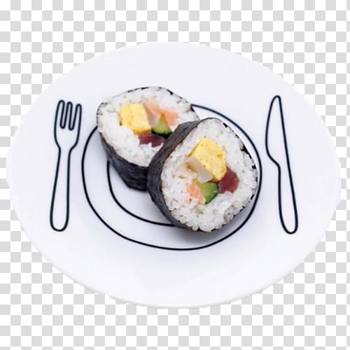 Japan Onigiri Knife Plate Food, Sushi transparent background PNG clipart