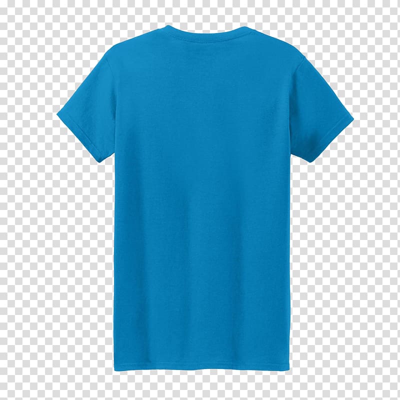 T-shirt Gildan Activewear Blue Clothing Sleeve, T Shirt Templates transparent background PNG clipart