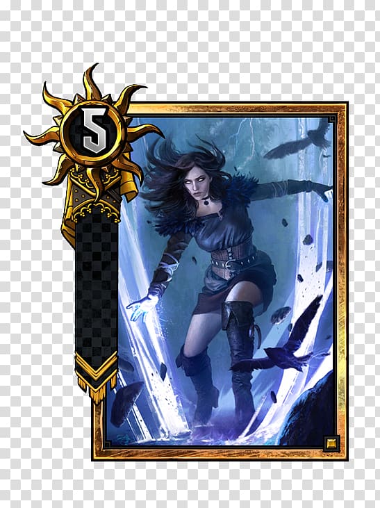 Gwent: The Witcher Card Game The Witcher 3: Wild Hunt Geralt of Rivia Yennefer Time of Contempt, gwent card art transparent background PNG clipart