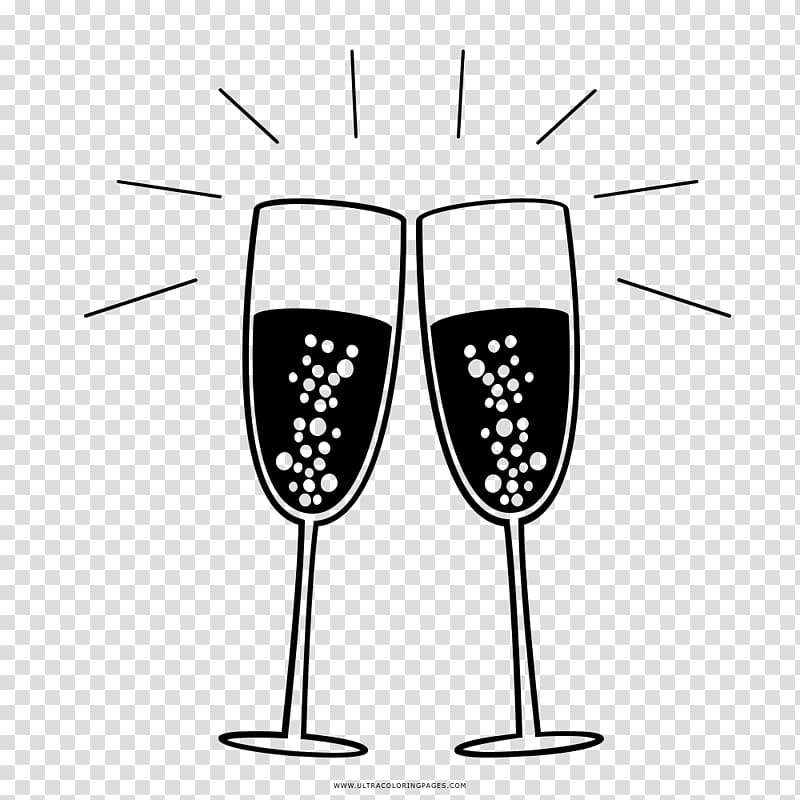 Wine glass Champagne glass Cocktail Drawing, champagne transparent background PNG clipart