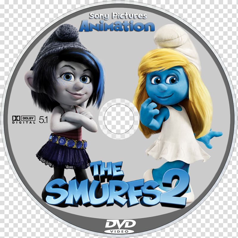 The Smurfs 2 DVD YouTube Blu-ray disc, the smurfs transparent background PNG clipart