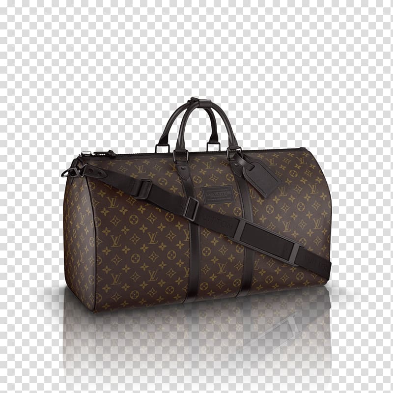 Louis Vuitton Keepall 45 Bandouliere Handbag Monogram, bag transparent background PNG clipart