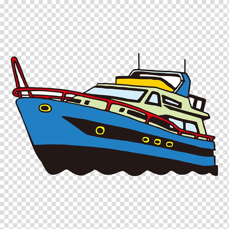 Yacht Euclidean Cartoon, yacht transparent background PNG clipart