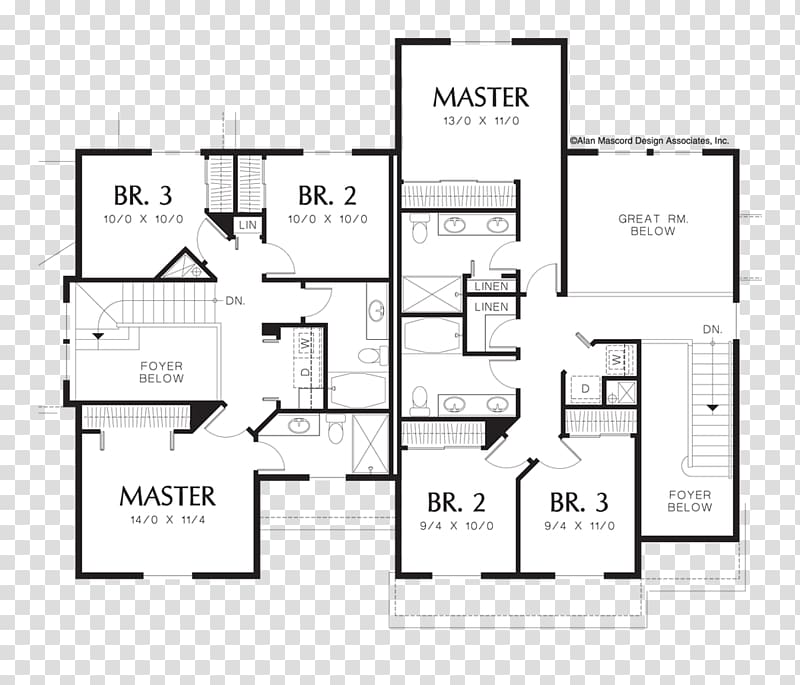 Floor plan House plan Storey, a roommate on the upper floor transparent background PNG clipart
