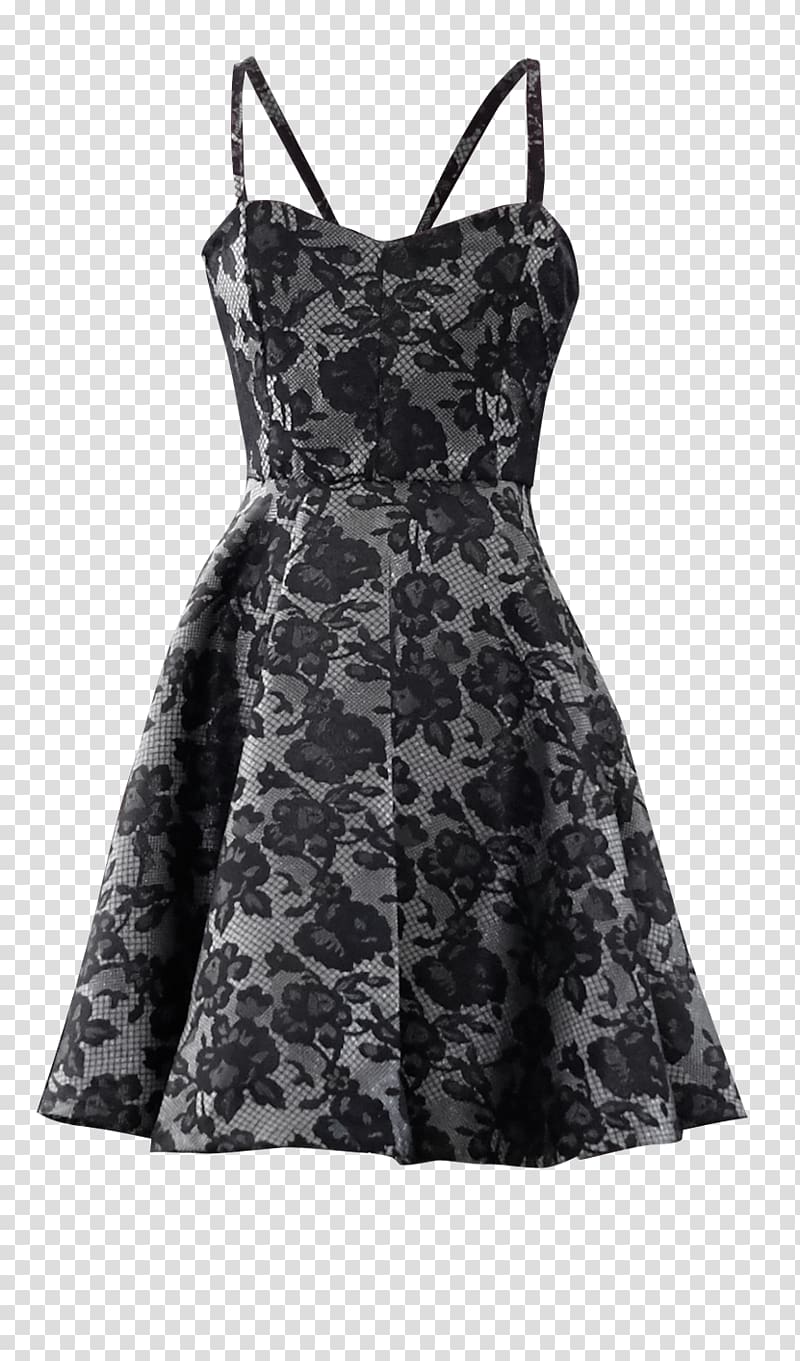 Cocktail dress Sleeve Lace Little black dress, gold lace transparent background PNG clipart