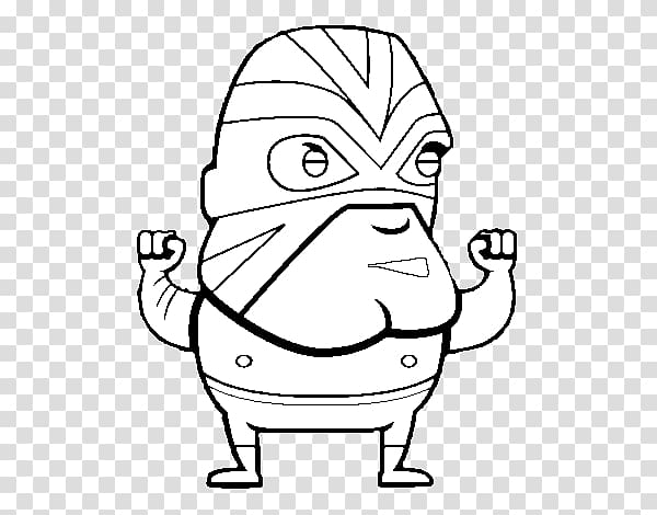 Drawing Professional Wrestler Mask, Lucha Libre transparent background PNG clipart