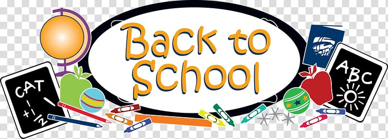 Back School Clipart Transparent Background, Colorful Back To