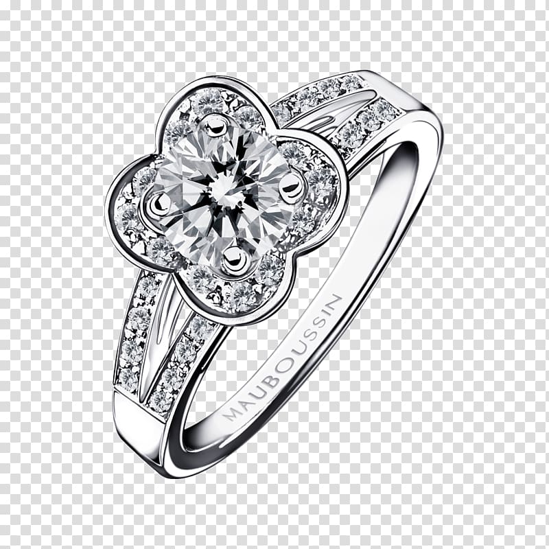 Earring Jewellery Mauboussin Engagement ring, ring transparent background PNG clipart