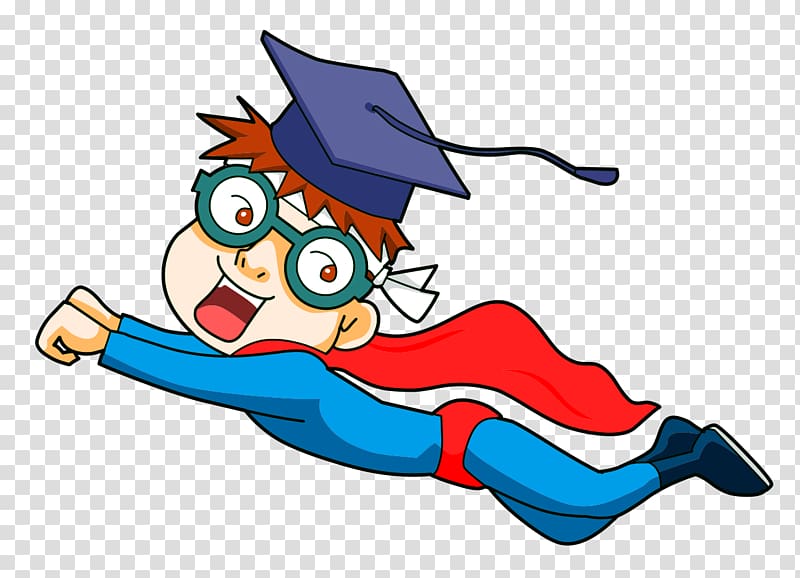 Estudante , Learn to bully Superman transparent background PNG clipart