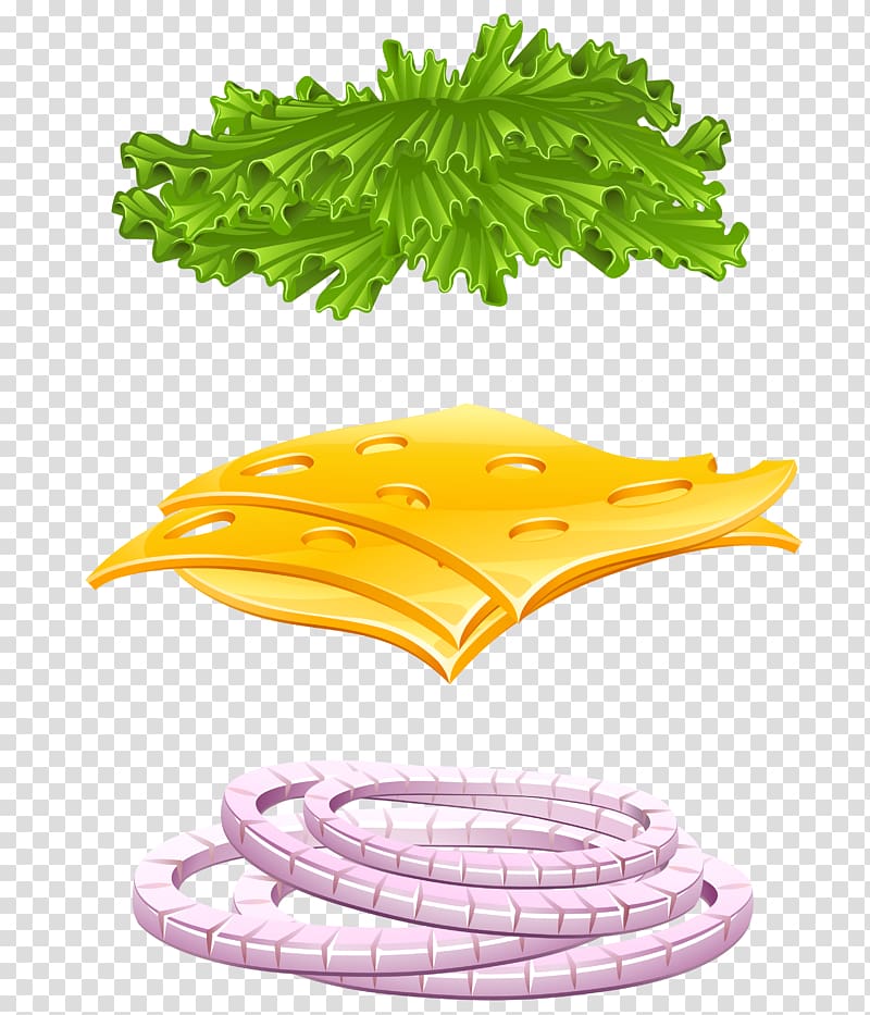 Hamburger Onion ring Fast food Ingredient, cartoon lettuce onion vegetables transparent background PNG clipart