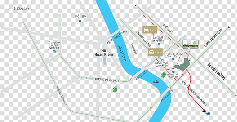 Hanoi Garden Thạch Bàn Garden City Location Project Map, Garden City Jazz transparent background PNG clipart