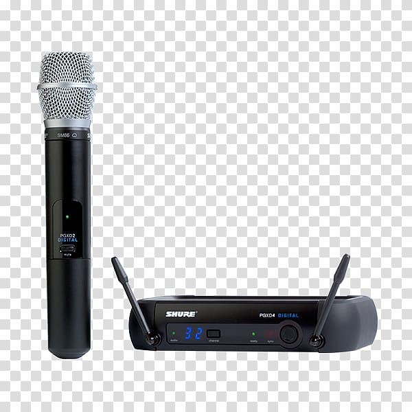 Shure SM58 Wireless microphone Shure Beta 58A Shure Wireless System, Shure SM58 transparent background PNG clipart