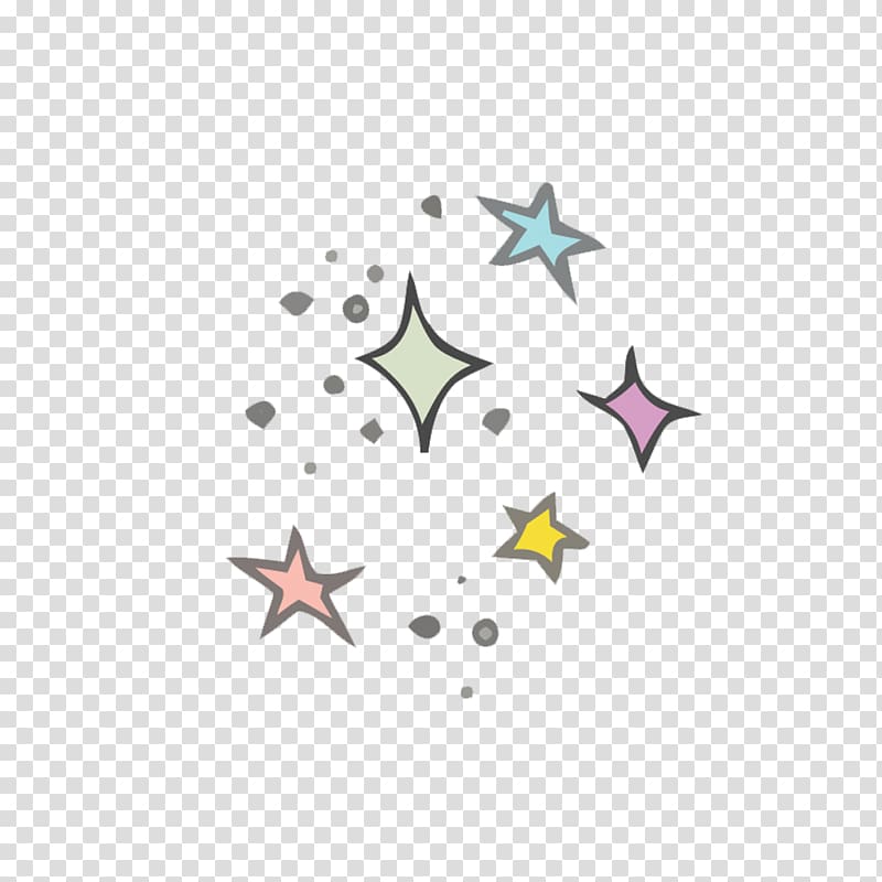 assorted-color stars , material Flash Stars transparent background PNG clipart