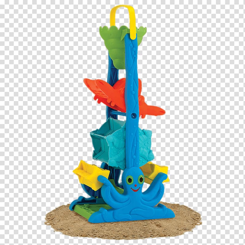 teal, orange, and blue sand toy, Sand Sifting Funnel transparent background PNG clipart