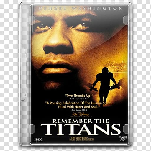 Disney Remember the Titans DVD case, poster film, Remember The Titans transparent background PNG clipart