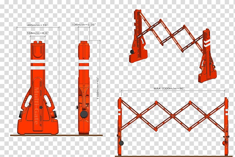 Security Barricade Traffic Construction System, event gate transparent background PNG clipart