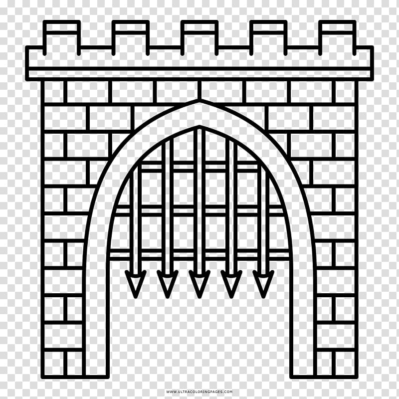 Gate Arch Drawing Castle Door, gate transparent background PNG clipart
