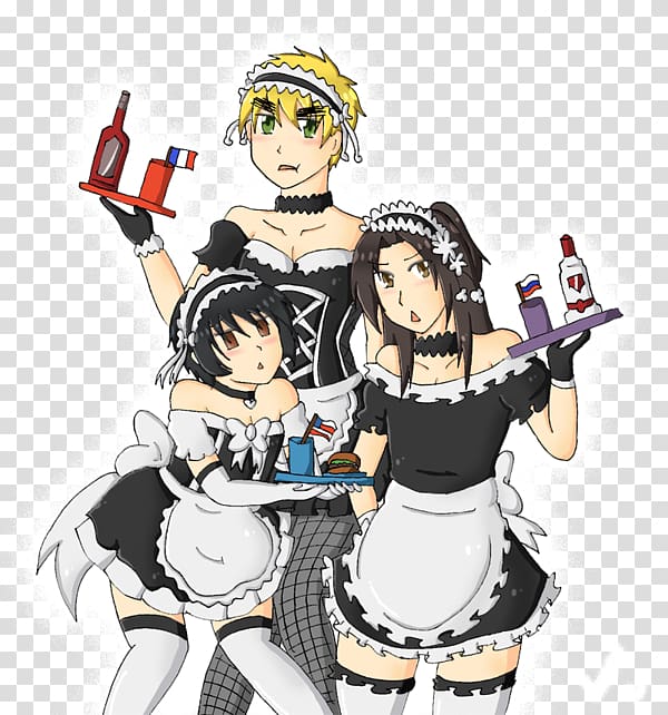 French maid Yaoi Drawing Fan art, japan fan transparent background PNG clipart