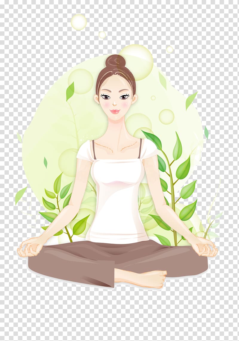 woman sitting , Business Card Design Paper Yoga Visiting card, woman doing yoga transparent background PNG clipart
