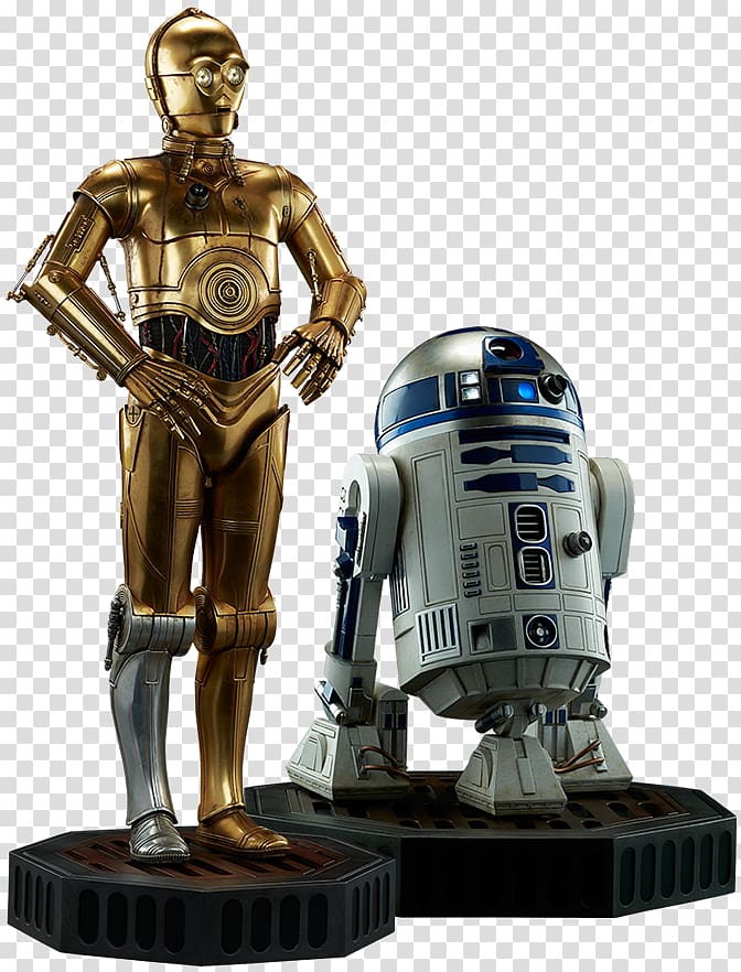 C-3PO R2-D2 Star Wars Sideshow Collectibles Model figure, r2d2 transparent background PNG clipart
