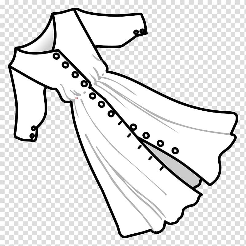 Clothing Dress , Lineart transparent background PNG clipart