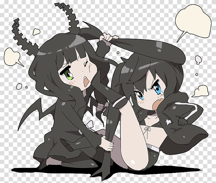 Black Rock Shooter Hatsune Miku Anime Chibi Manga, hatsune miku transparent background PNG clipart