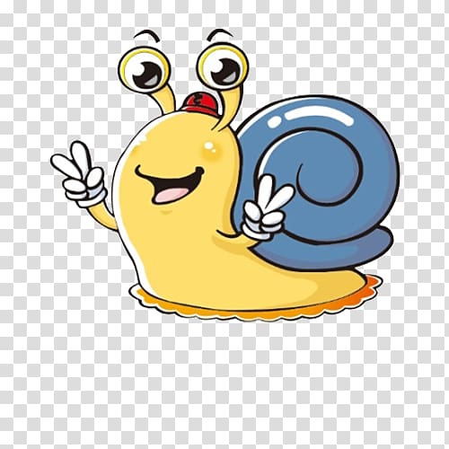 Gastropods Avatar , Cartoon cute snail transparent background PNG clipart