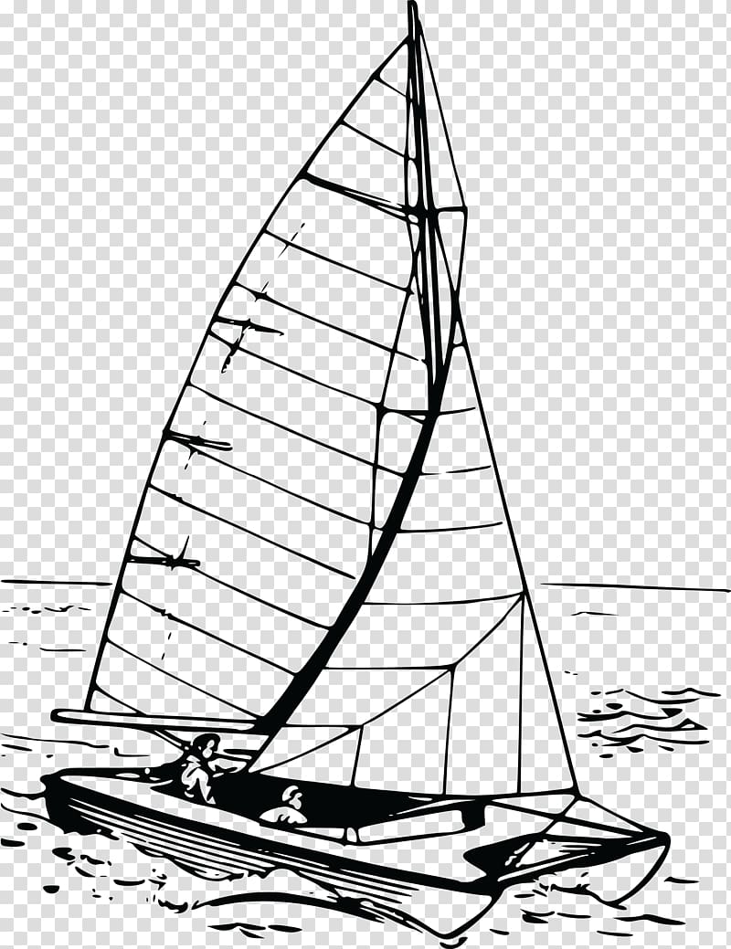 Catamaran Sailboat , boat transparent background PNG clipart