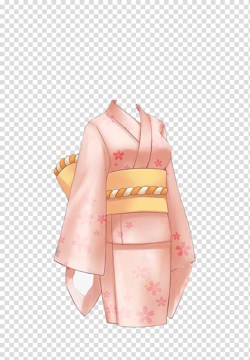 Miracle Nikki u6696u6696u73afu6e38u4e16u754c Kimono Costume Clothing, Japanese kimono transparent background PNG clipart
