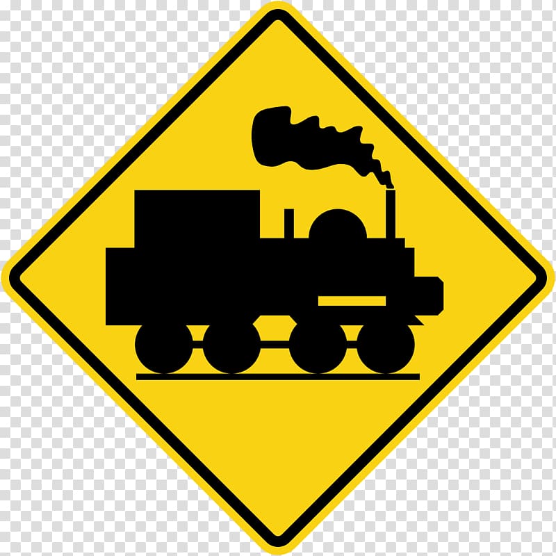Traffic sign Cattle Road Warning sign, railroad crossing regulatory traffic signs transparent background PNG clipart