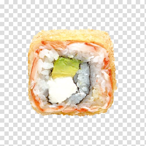 California roll Makizushi Tempura Sushi Caridean Shrimp, shrimp sashimi transparent background PNG clipart