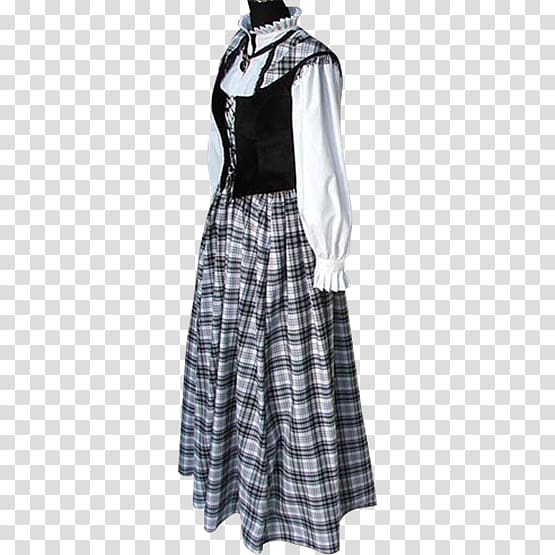 Tartan Highland dress Clothing Shirt, dress transparent background PNG clipart