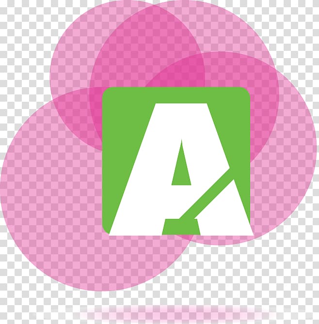, Fantasy pink circle pattern letter A transparent background PNG clipart