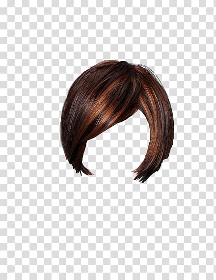 Brown hair Step cutting Layered hair Hair coloring, Hair Styling Tools transparent background PNG clipart