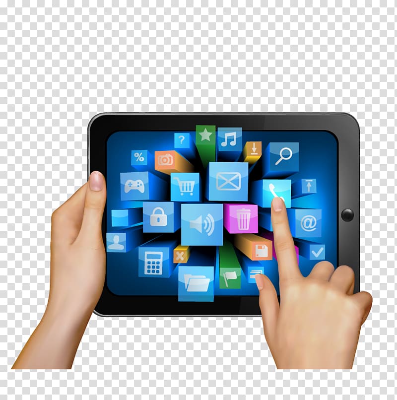 Tablet computer Multimedia Interactive media Interactivity, Holding IPAD transparent background PNG clipart