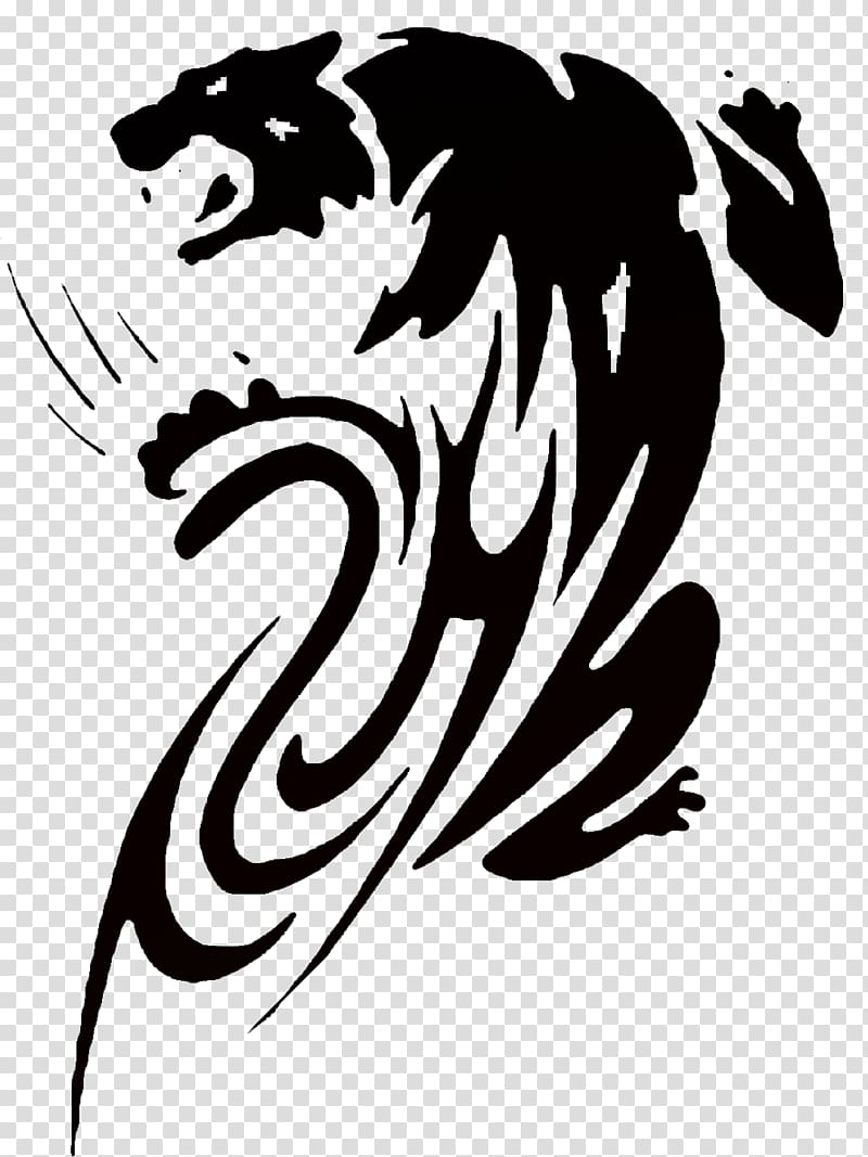Black panther Jaguar Old school (tattoo) Tribe, tribal transparent background PNG clipart
