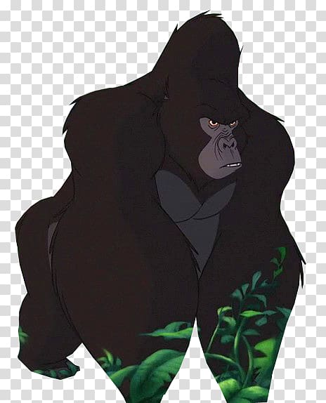 Western gorilla Chimpanzee Outerwear Fiction Character, tarzan disney transparent background PNG clipart
