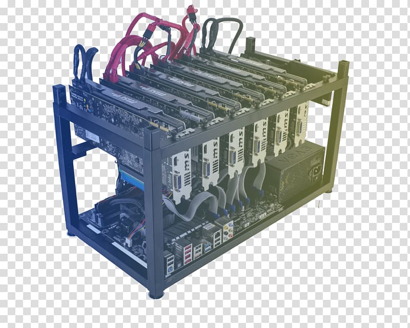 Graphics Cards & Video Adapters Mining Rig Zcash Cryptocurrency Graphics processing unit, mining transparent background PNG clipart
