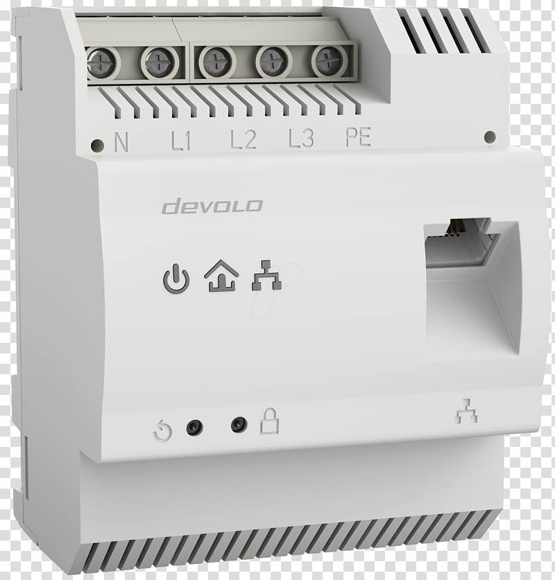 PowerLAN Power-line communication devolo HomePlug Adapter, host power supply transparent background PNG clipart