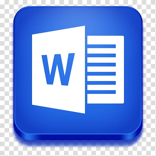Microsoft Word Microsoft Office Icon, MS Word transparent background PNG clipart